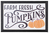 Farm Fresh Pumpkins Picture, Black Frame