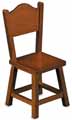 Dollhouse Miniature Country Kitchen Chair