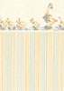 Dollhouse Miniature Wallpaper, Dapper Ducks, Cream