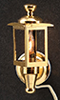 Dollhouse Miniature Brass Coach Lamps, 2/Pk