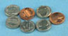 Dollhouse Miniature Coin Set