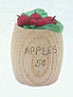 Dollhouse Miniature Barrel Of Apples
