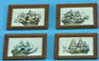Dollhouse Miniature Ship Prints/Set Of 4