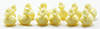 Dollhouse Miniature Ducks, Yellow, 12 Pcs