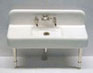 Dollhouse Miniature 20'S Sink - Chrome Legs