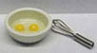 Dollhouse Miniature Bowl Of Eggs with Whisk