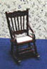 Dollhouse Miniature Mahogany-Rocking Chair