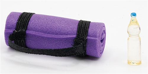 Yoga Mat with Water Bottle, Purple