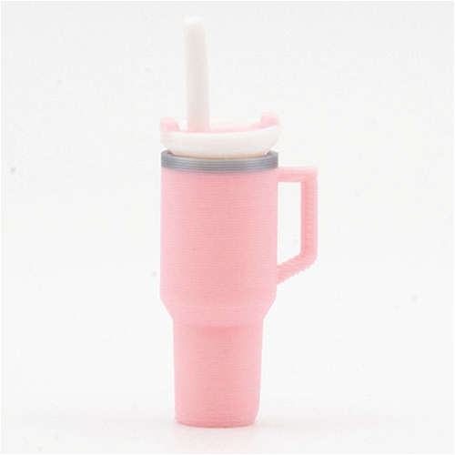 Tumbler with Removable Lid and Straw, Pink