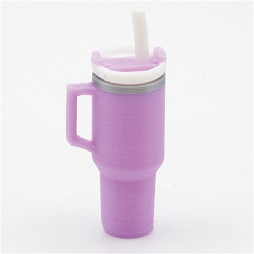 Tumbler with Removeable Lid and Straw, Purple