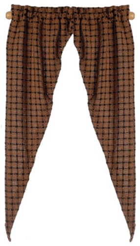 Curtain: Country Tiffany, Chestnut Fabric