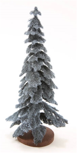 Dollhouse Miniature Spruce Tree, 6 Inch Tall, Blue