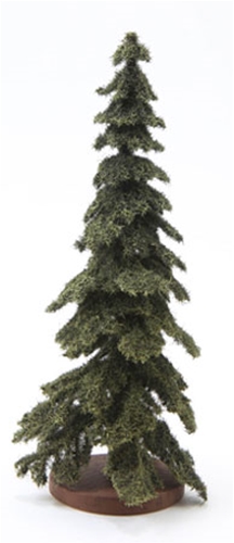 Dollhouse Miniature Spruce Tree, 6 Inch Tall, Green