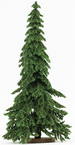 Dollhouse Miniature Spruce Tree, 8 Inch Tall, Green