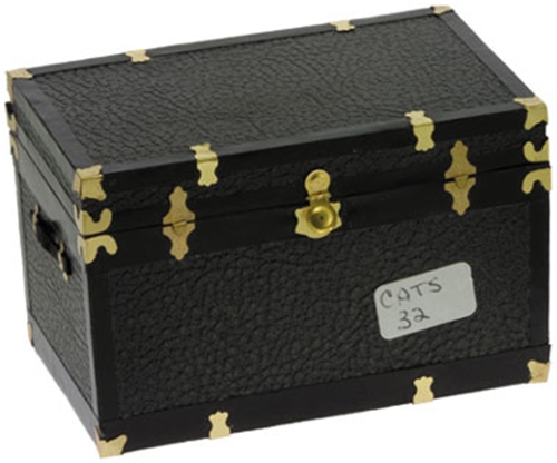 Dollhouse Miniature Vinyl Covered Trunk Kit