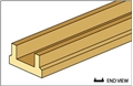 Dollhouse Miniature Bottom Porch/Stair Rail, 5/16 X 24