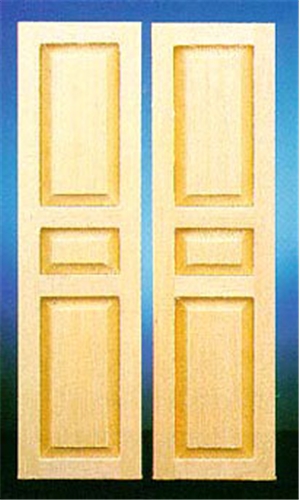 Dollhouse Miniature 3-Panel Shutter, 2/Pk