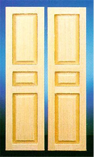 Dollhouse Miniature 3-Panel Shutter, 2/Pk