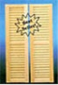 Dollhouse Miniature Louvered Shutters, 2/Pk