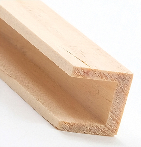 Dollhouse Miniature 1/2" Wide Channel Molding