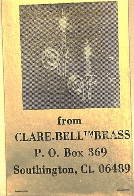 Clare-Bell Brass Candle Sconces