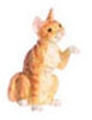 Dollhouse Miniature Cat, Orange