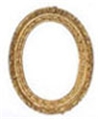 Dollhouse Miniature Medium Oval Frame