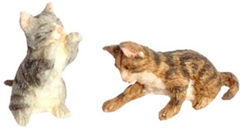 dollhouse miniature cats