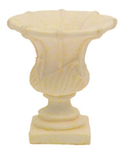 Dollhouse Miniature Cesar's Urn, Ivory, 6Pcs