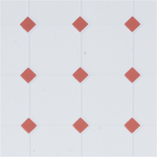 Dollhouse Miniature Tile: Diamond, 12X16, Terra Cotta