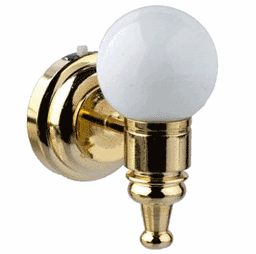 Dollhouse Miniature Led White Globe Wall Sconce