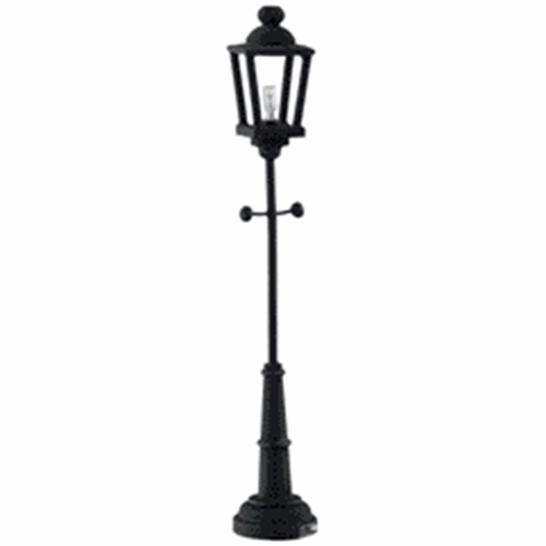 Dollhouse Miniature Led Black Yard Lamp