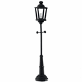 Dollhouse Miniature Led Black Yard Lamp