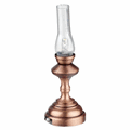 Dollhouse Miniature Led Copper Hurricane Lamp