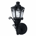 Dollhouse Miniature Led Black Fancy Coach Lamp