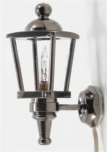 Dollhouse Miniature Carriage Lamp, Black