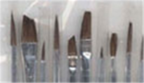 Dollhouse Miniature Plaid Detail Brush Set, 10pc