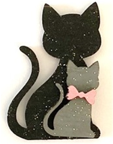 Black Cat Shelf Sitter