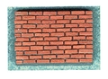 Dollhouse Miniature Common Red Brick Corner, 125 Pcs