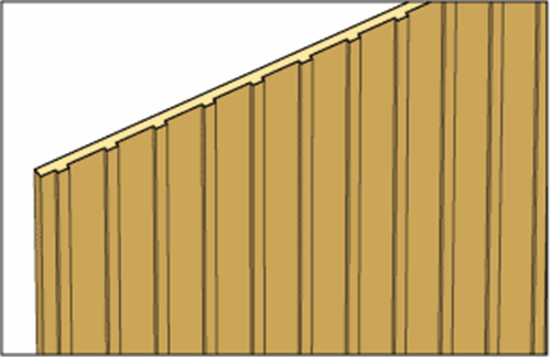 Dollhouse Miniature Board and Batten Siding, 3/16 Inch