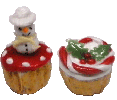 Dollhouse Miniature Christmas Food