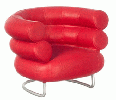 Bibendum Chair, circa: 1929, Red