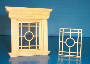 Dollhouse Miniature Window Mullions For HW5038 window
