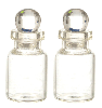 Glass Bottles with Lids, 2 pc.