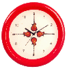 Small Red Guitar Clock