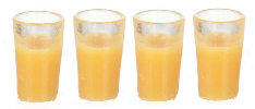 Glasses of Orange Juice, 4 pc.