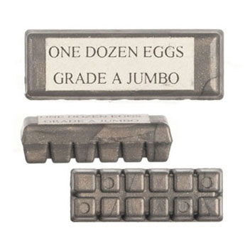 Dollhouse Miniature Egg Carton/Gray