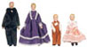 Dollhouse Miniature Porcelain Doll Family/4