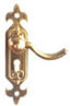 Dollhouse Miniature Door Lever Handle, Brass