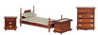 Bed Set, 4 pc., Walnut